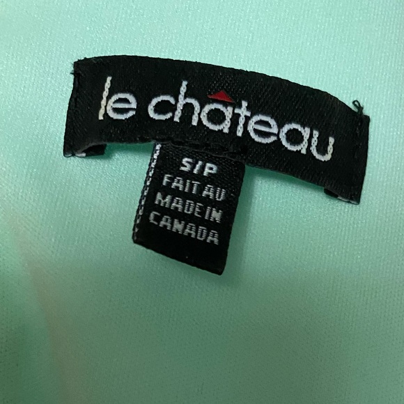 Le Chateau Turquoise Sparkly Dress - Picture 4 of 6